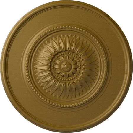 Wigan Ceiling Medallion, Hand-Painted Gold, 29 3/4OD X 1 1/2P